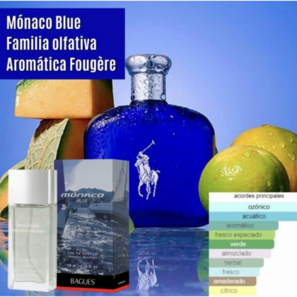 MONACO BLUE Eau de Parfum Masculino 50 ml.