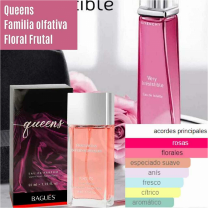 QUEENS Eau de Parfum Femenino 50 ml.