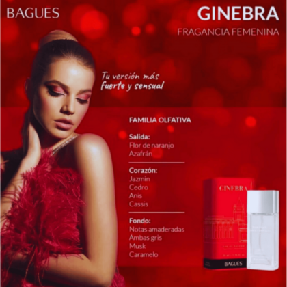 GINEBRA Eau de Parfum Femenino 50 ml.