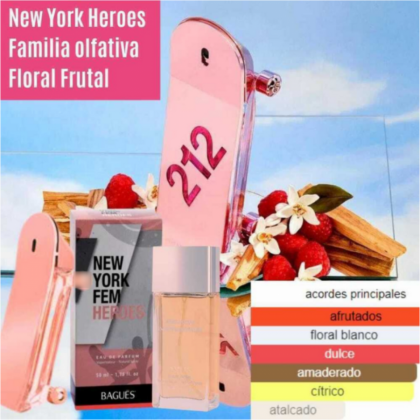 NEW YORK FEM HEROES Eau de Parfum Femenino 50 ml.
