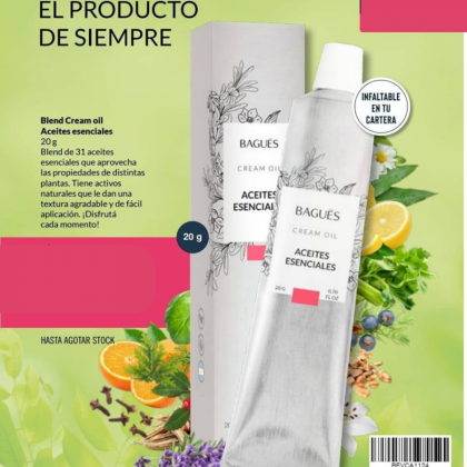 Aceites Esenciales Cream Oil 20 g.