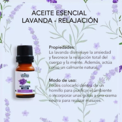 Aceite Esencial Lavanda 10 ml.