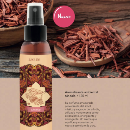 Deco Esencias Aromatizante Ambiental Sándalo 125 ml.